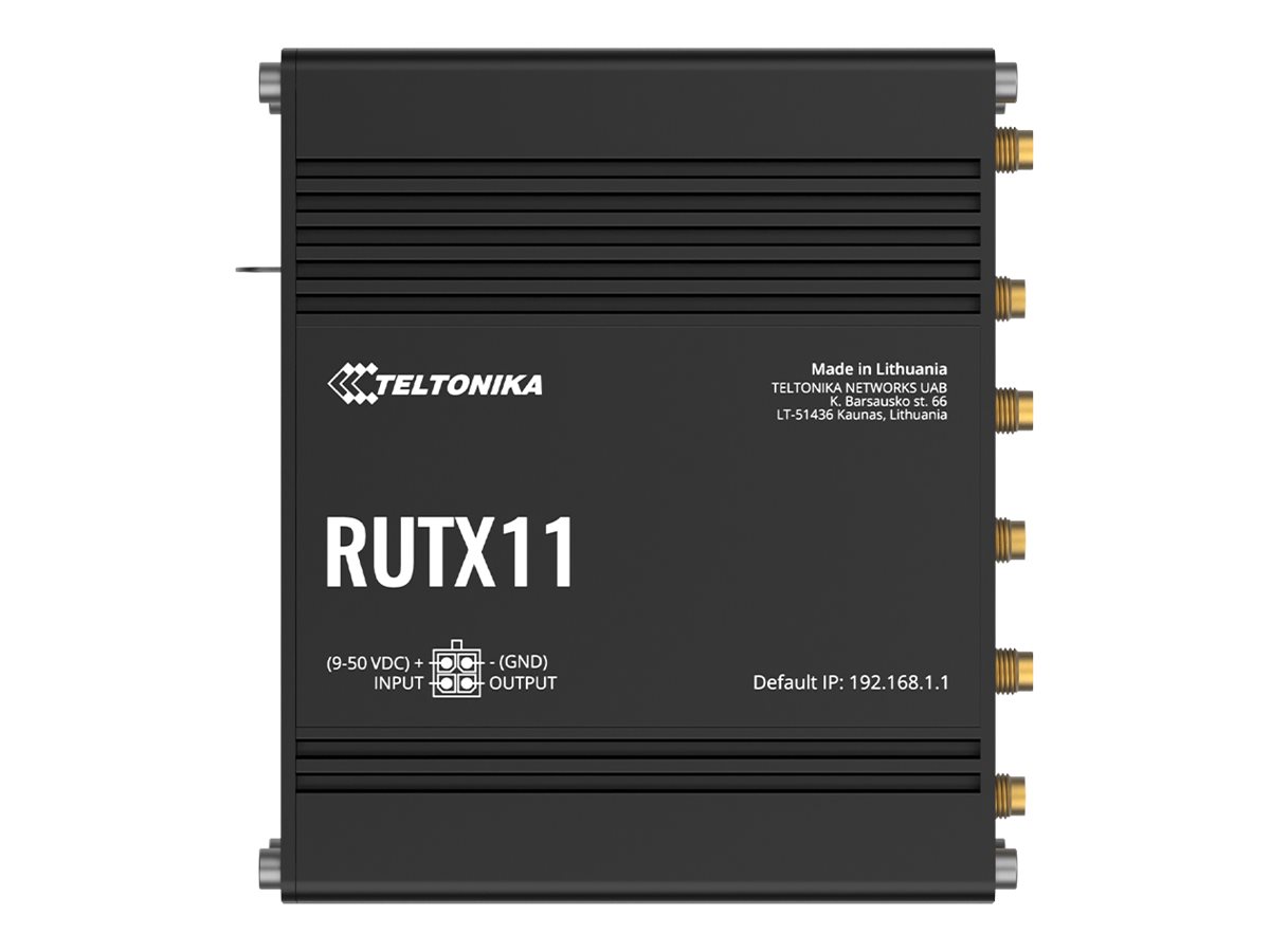 Teltonika RUTX11 Wireless Router 4 Gigabit Ports 867 Mbps Schwarz