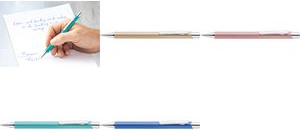 STAEDTLER Druckkugelschreiber elance 421 45, pazifikblau kratzfest lackierter Schaft, Strichfarbe: blau, - 1 Stück (421 45-39)