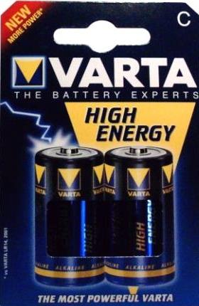 Varta High Energy - Batterie 2 x C Alkalisch 7800 mAh