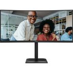 AOC CU34E4CV 34" gebogener UWQHD-Monitor 3440x1440 120Hz VA HDR10 Schwarz (CU34E4CV) (geöffnet)