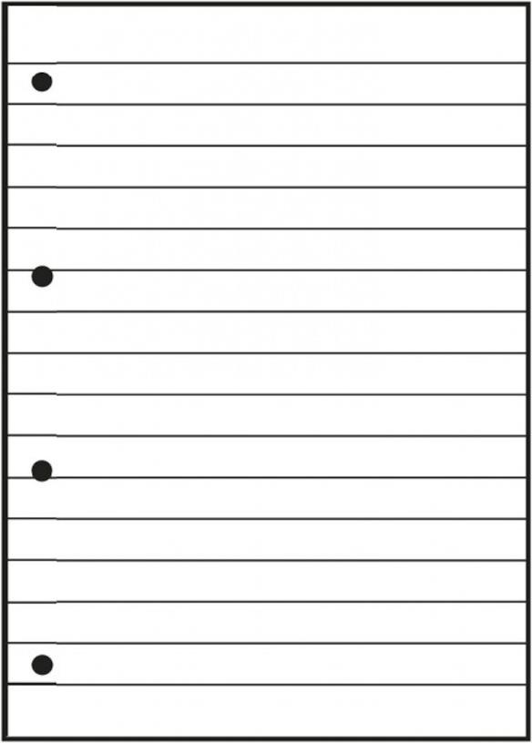 Oxford Schulblock DIN A4 Lineatur 21 9 mm liniert 50 Blatt 90 g/m² 4-fach gelocht Blau