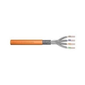 DIGITUS S-FTP PIMF Netzwerk InstallationskabelCat.7 Rohkabel simplex 4x2xAWG23/1 100 Ohm LSOH orange RAL2000 100m Rolle (DK-1743-VH-1)