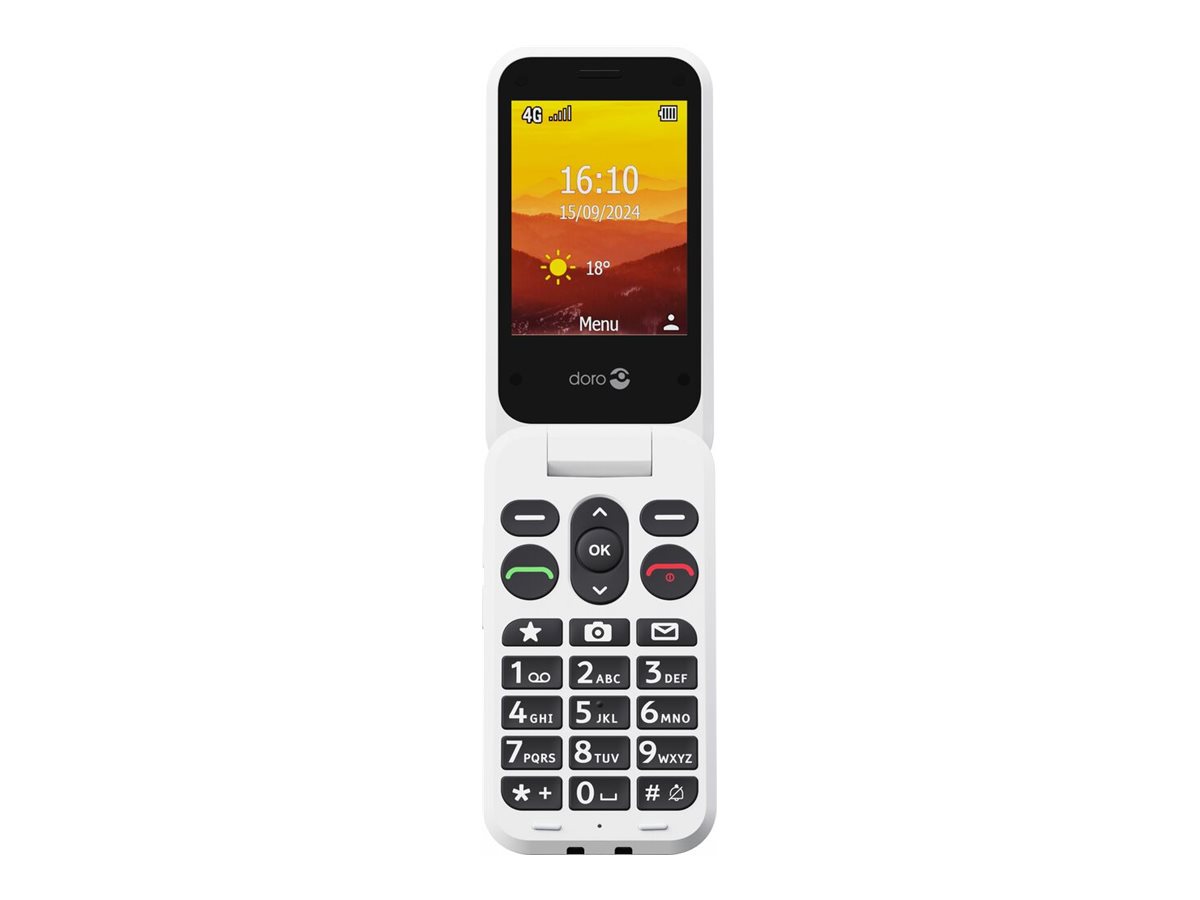 Doro Leva L20 4G Großtasten-Klapphandy 2,8" Rot/Weiß