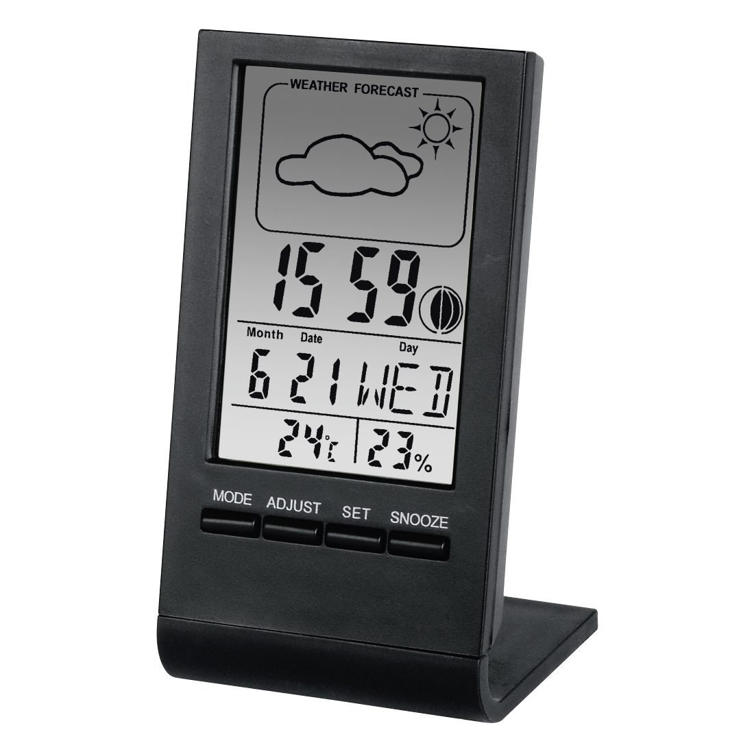 HAMA TH-100 - Schwarz - Innen-Hygrometer - Innen-Thermometer - 20 - 95% - 0 - 50 °C - F,°C - Digital
