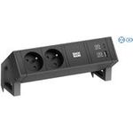 Bachmann DESK2 2xCEE7/3 1xUSB 902.962 A&C 22W 0,2m GST18 RAL9005 1 (902.962)