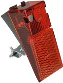 FISCHER Dynamo LED-Rückleuchte, mit integriertem Reflektor geeignet zur Schutzblech- und Strebenbefestigung mittels - 1 Stück (85316)