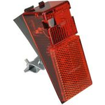 FISCHER Dynamo LED-Rückleuchte, mit integriertem Reflektor geeignet zur Schutzblech- und Strebenbefestigung mittels - 1 Stück (85316)