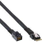 InLine® Slim SAS Kabel, SFF-8654 zu Mini SAS HD SFF-8643, 24Gb/s, 0,5m (27643A)