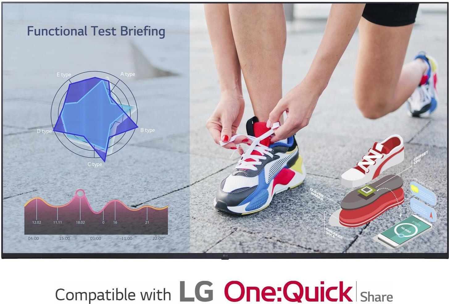 LG 50UL3J-M Signage Display 127cm 50Zoll UL3J Series UHD 400cd/m2 16/7 webOS Speaker wifi (50UL3J-M.AEU)