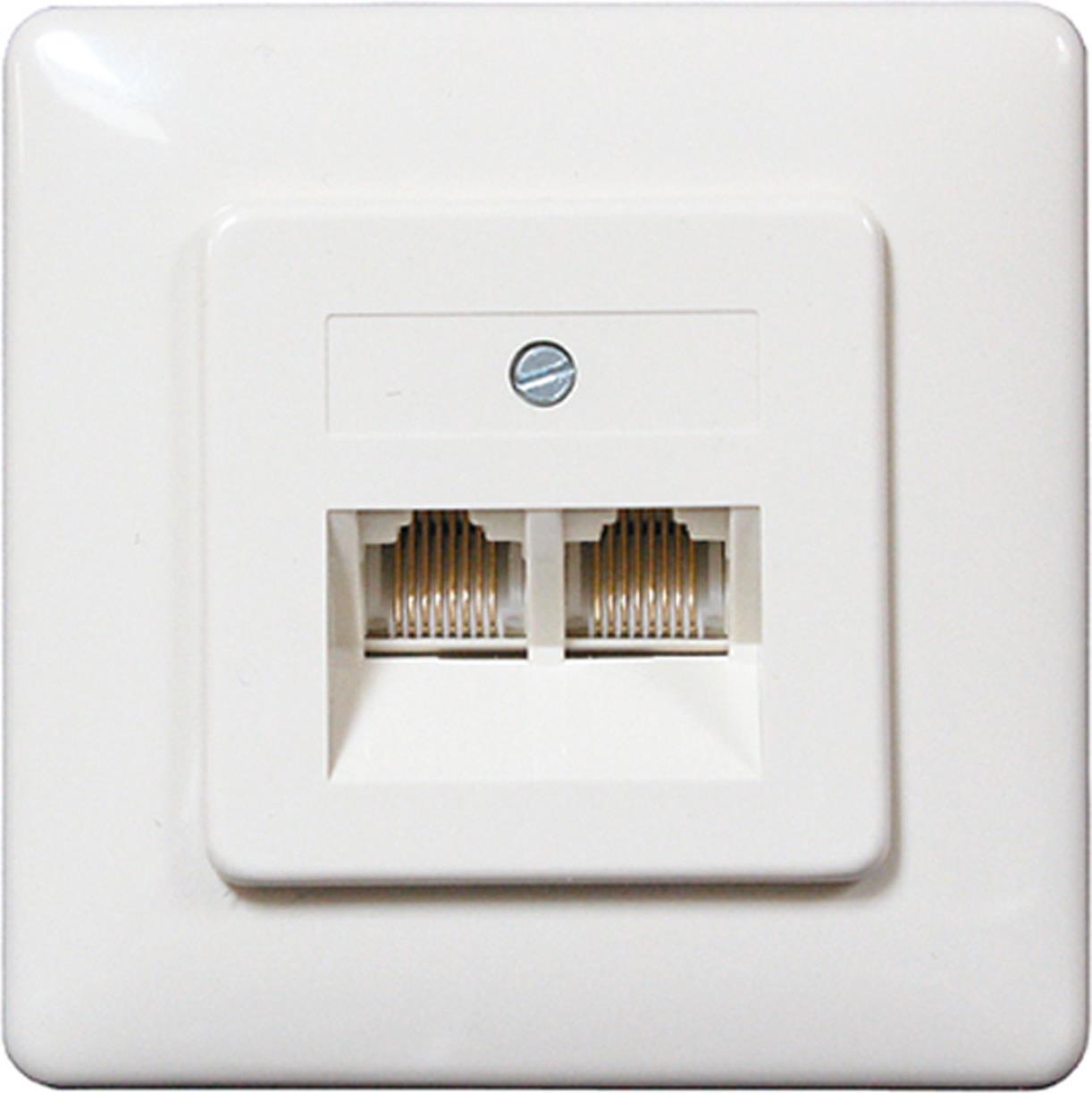 S/CONN maximum connectivity UAE Anschlußdose 8/8 - 8/8, 2 Amtsleitungen, Aufputz (74240-)