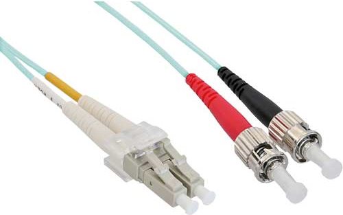 INLINE LWL Duplex Kabel LC/ST 50/125 OM3 3m