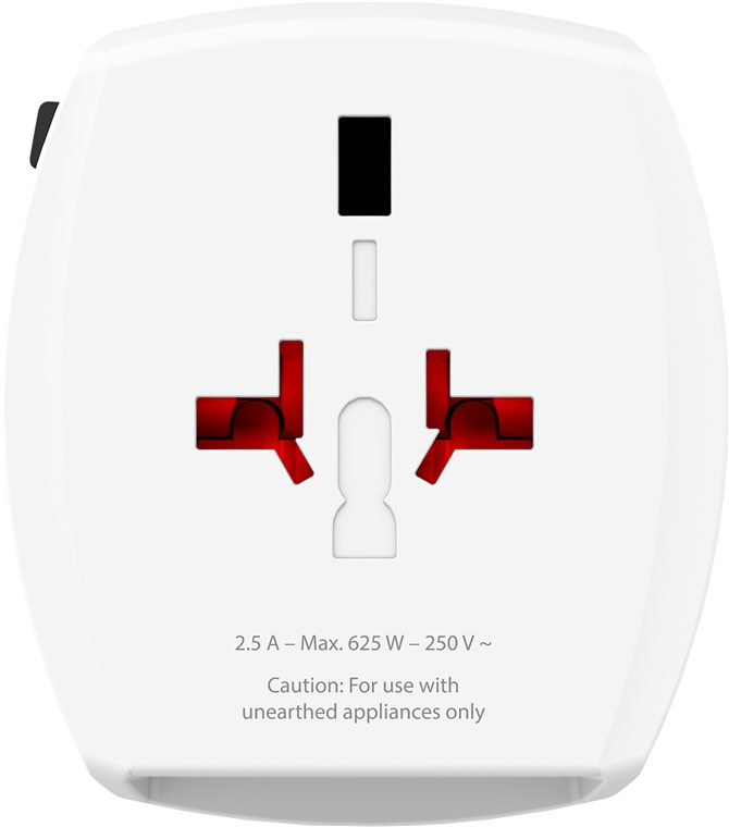 SKROSS MUV USB Reiseadapter 2x USB-A Weiß