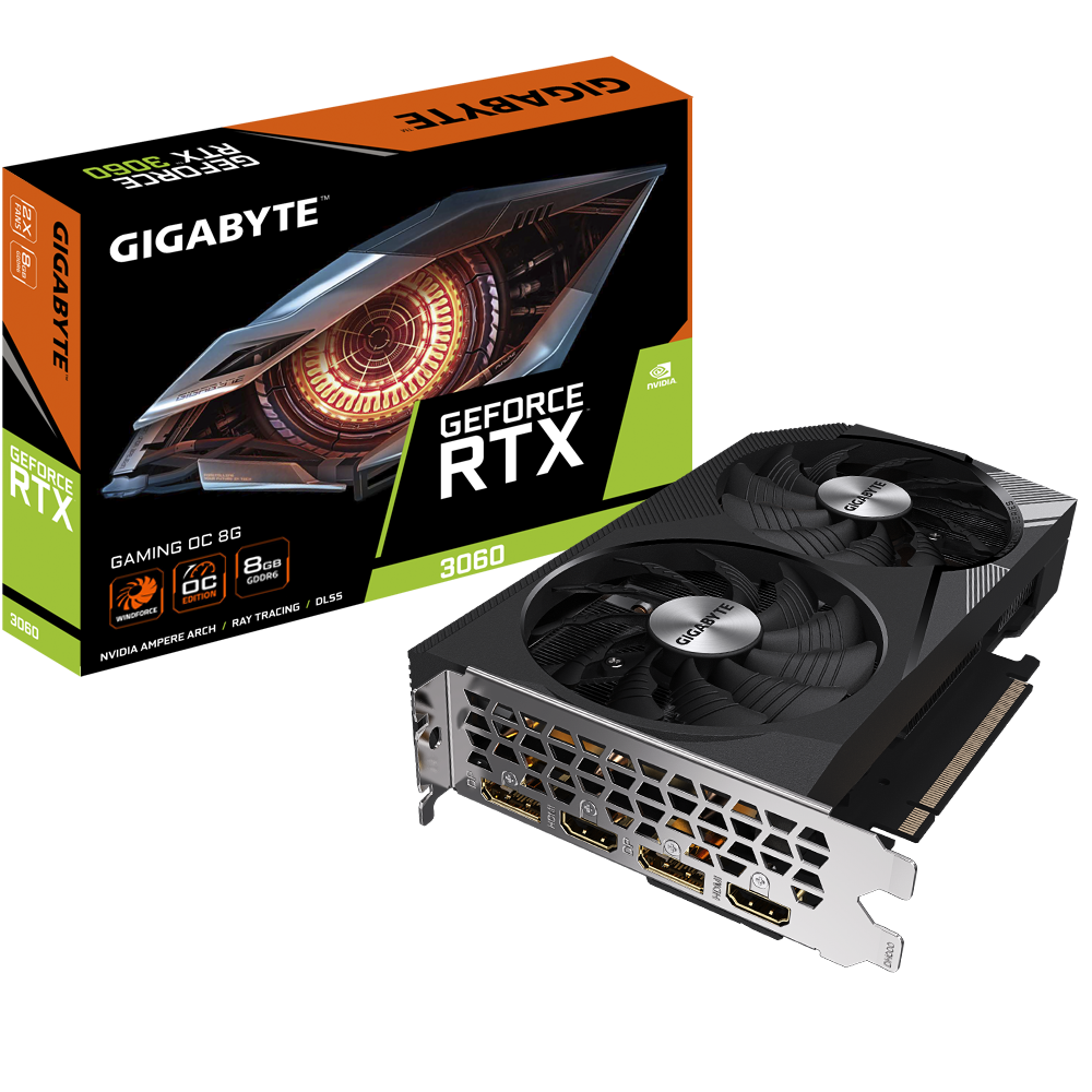 GIGABYTE GeForce RTX 3060 GAMING OC 8 GB GDDR6