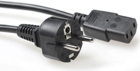 ACT Powercord mains connector CEE7/7 male - C13 1.50 m black POWERCORD SCHUKO-C13 BK 1.50M (AK5014)