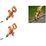 Bradas Glasfaser-Rollbandmaß mit Kurbel, Länge: 30 m orange/grau, Maßband aus PVC mit Glasfaser verstärkt, - 1 Stück (DIY-MH11-03013F)