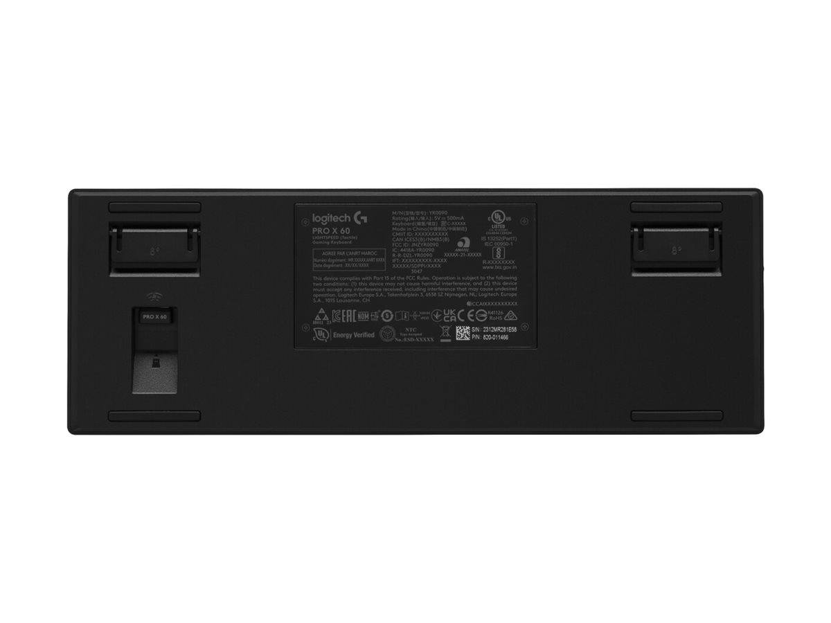 Logitech G PRO X 60 LIGHTSPEED Wireless Gaming Tastatur QWERTZ Tactile Schwarz