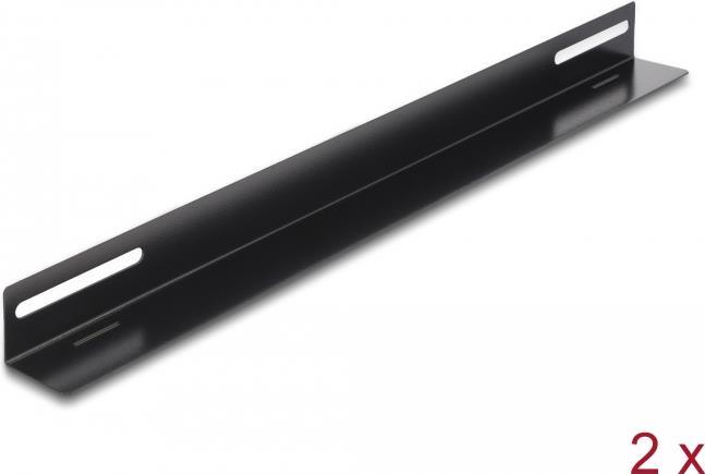 Delock - Rack Bracket - 450x40 mm - Seite - Schwarz - 48,3 cm (19) (Packung mit 2) (66868)