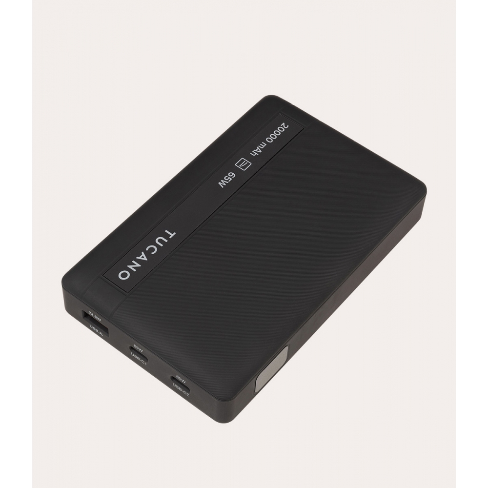 Tucano Powerbank MA-PBLA2065-BK 20000 mAh 65 W Schwarz