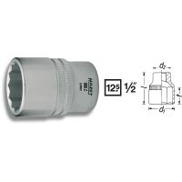 Hazet Doppel-6kt.-Steckschlüssel-Einsatz, Innenvierkant 12,5 mm (1/2" ) 900Z-17 Schlüsselweite 17 mm Länge (900Z-17)