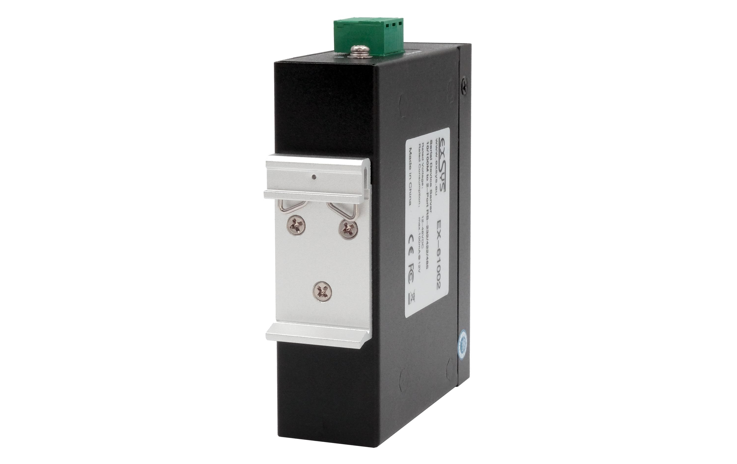 Exsys EX-61002 Geräteserver 2x RS-232/422/485 2x Ethernet mit Netzadapter