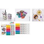 Marabu Acrylmarker DO IT Craftmarker, 6er Set DIY-/Hobby-Acrylmalstift, wasserbasis, schnell trocknend, - 1 Stück (0128000000201)