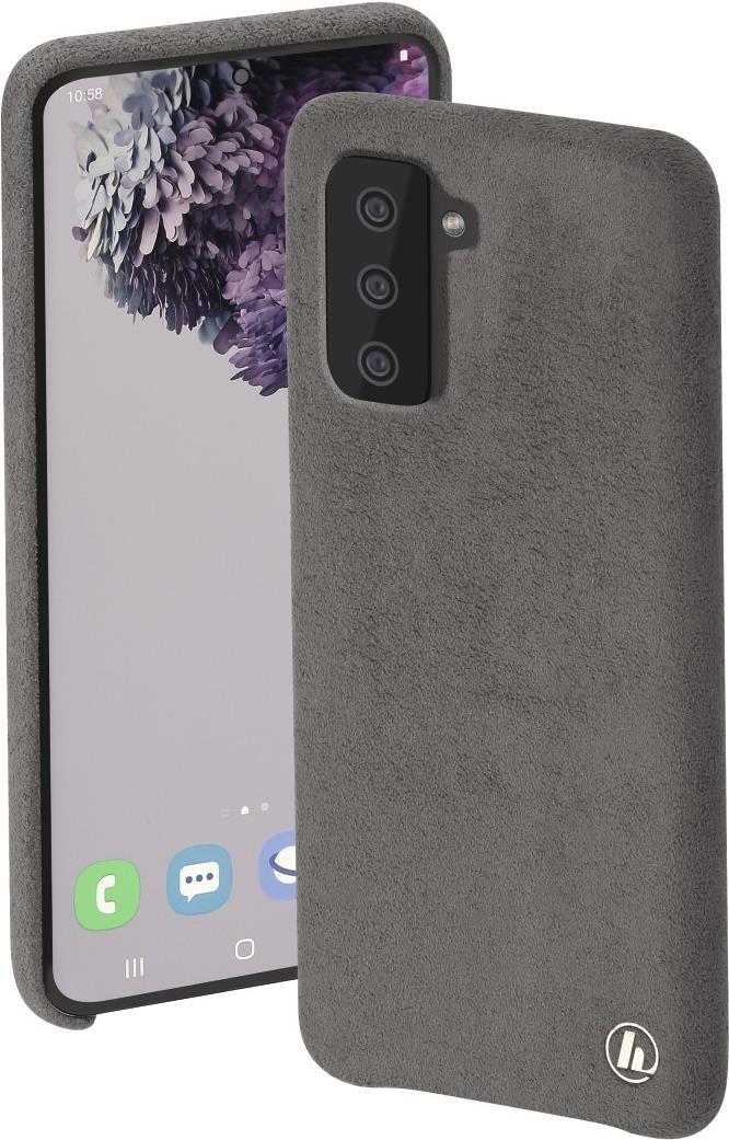 Hama Essential Line Finest Touch - Hintere Abdeckung für Mobiltelefon - Netzgewebe - Anthrazit - für Samsung Galaxy S21+ 5G