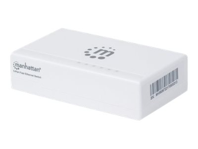 Manhattan 5-Port Fast Ethernet Switch 5 x 10/100 Weiß
