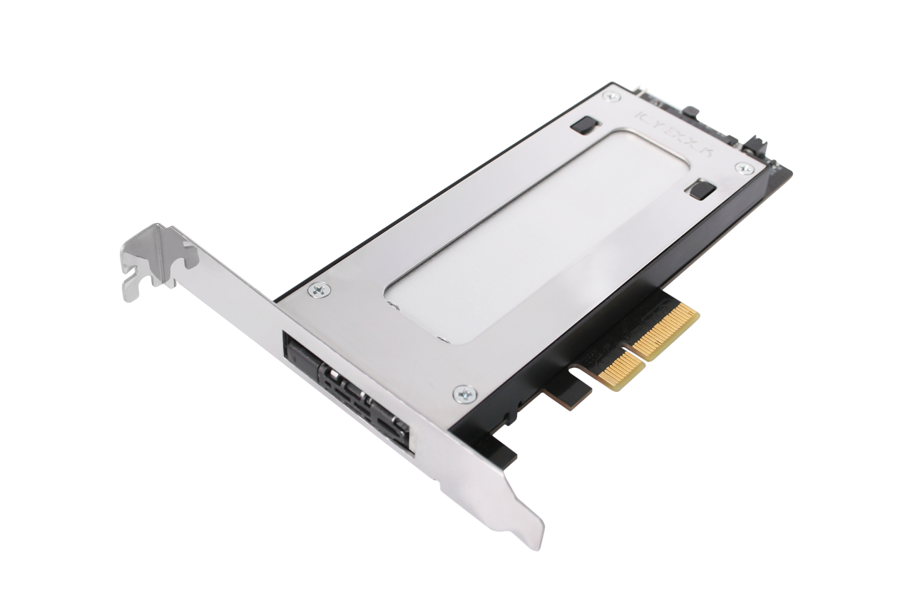 ICY Dock ToughArmor MB840M2P-B M.2 NVMe SSD PCIe 3.0 x4 Wechselrahmen Schwarz/Silber