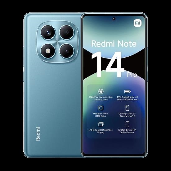 Xiaomi Redmi Note 14 Pro 4G Dual Sim 12GB RAM 512GB - Ocean Blue (MZB0IX0EU)
