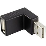 renkforce USB 2.0 Adapter A-Stecker zu A-Buchse 90° nach oben gewinkelt