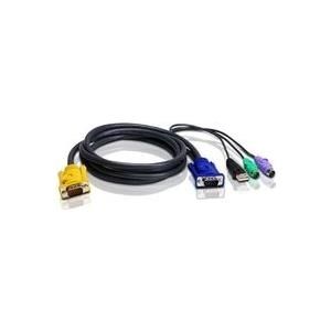 ATEN 2L-5303UP - Tastatur- / Video- / Maus- / USB-Kabel - 18-polig SPHD (M) -...