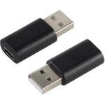 S-Conn 14-05018 Kabeladapter USB 2.0 A USB 3.1 C Schwarz (14-05018)