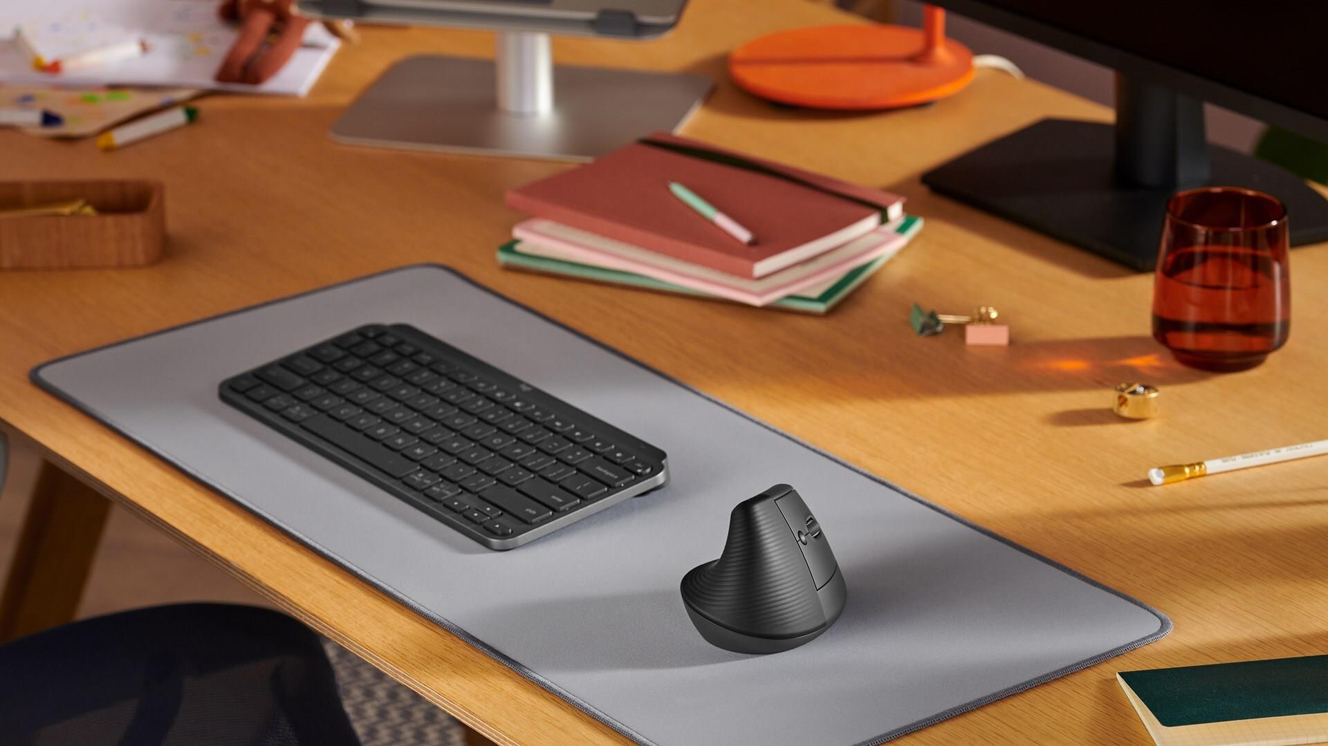 Logitech Lift Vertikale Ergonomische Maus rechts Bluetooth 2.4 GHz 4000 DPI Graphite
