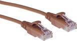ADVANCED CABLE TECHNOLOGY ACT Brown 0.5 meter LSZH U/UTP CAT6 datacenter slimline patch cable snagle