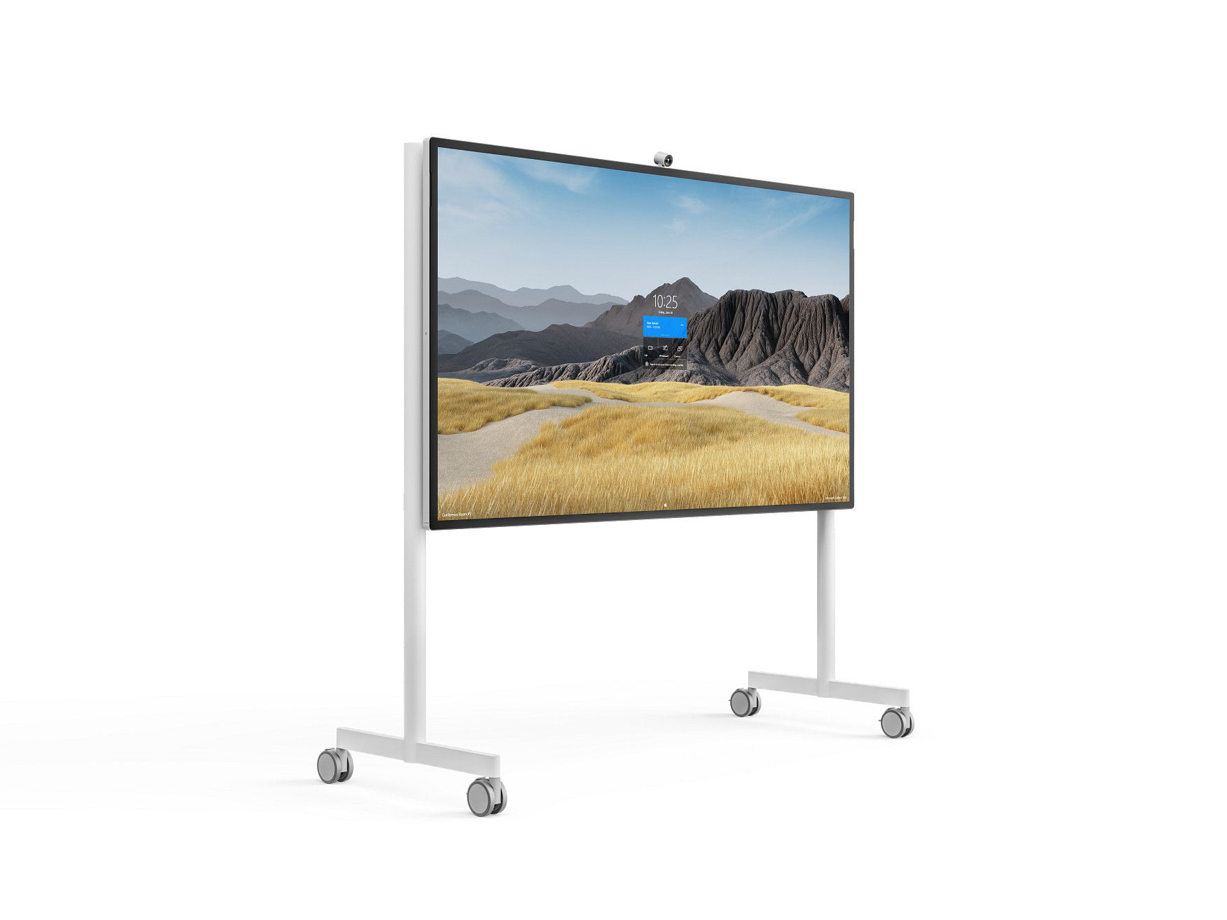 Steelcase Roam Collection Wagen 85" für Microsoft Surface Hub Artic White, Microsoft Gray