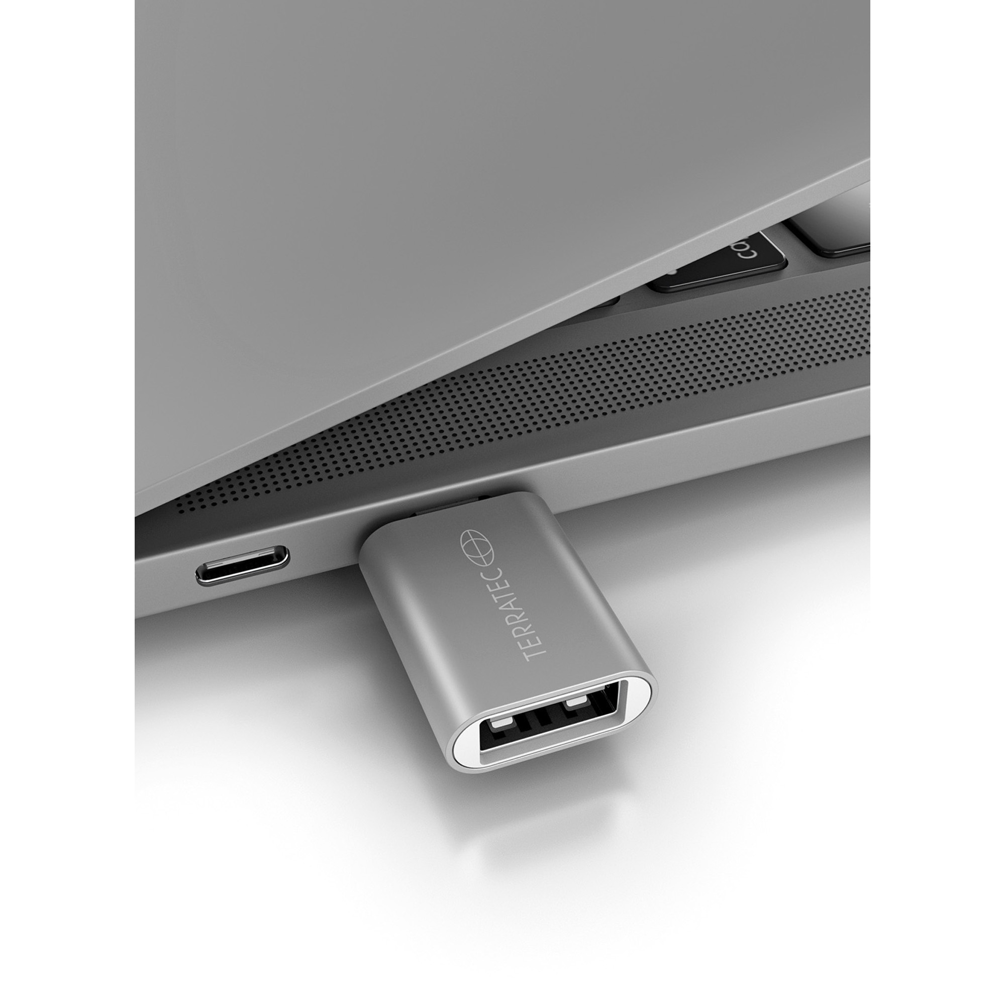 TERRATEC Connect C1 USB-Adapter USB-C zu USB-A Silber