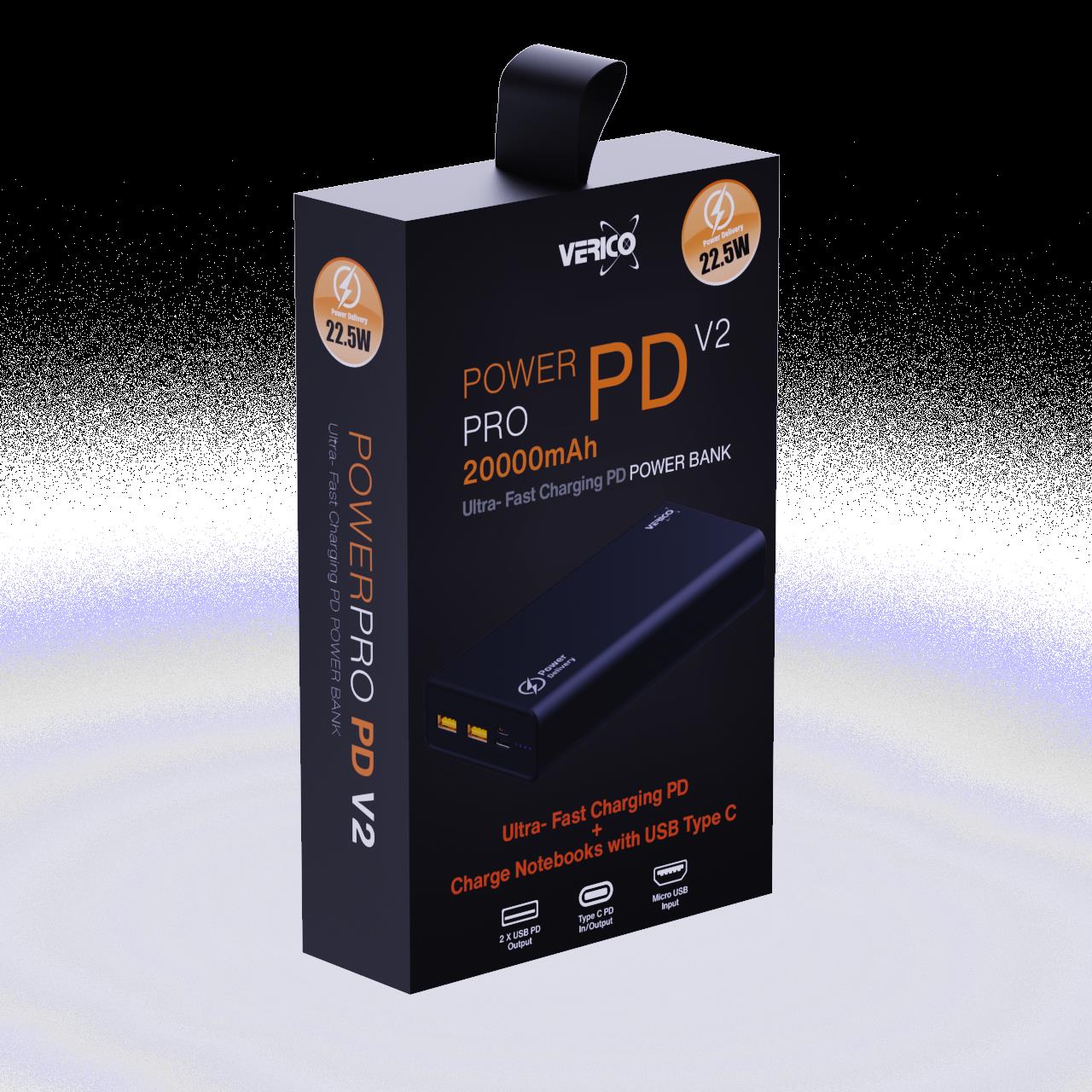 Verico Power Pro PD 20000 mAh Schwarz