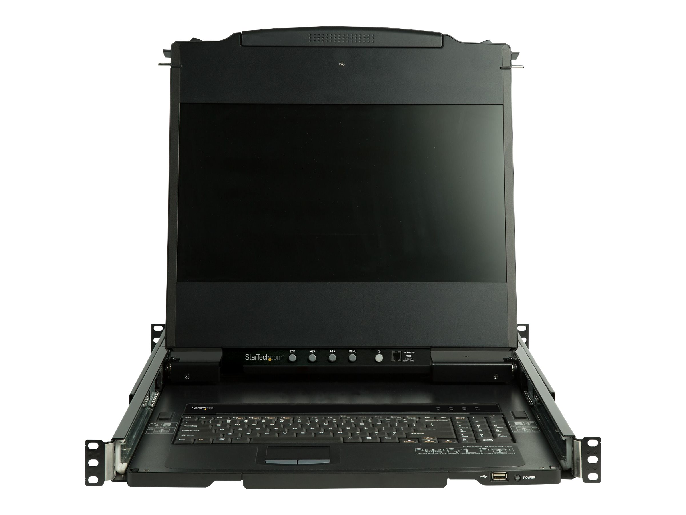 StarTech.com RKCOND17HD KVM-Konsole 17.3" Full HD DVI VGA 1HE Schwarz