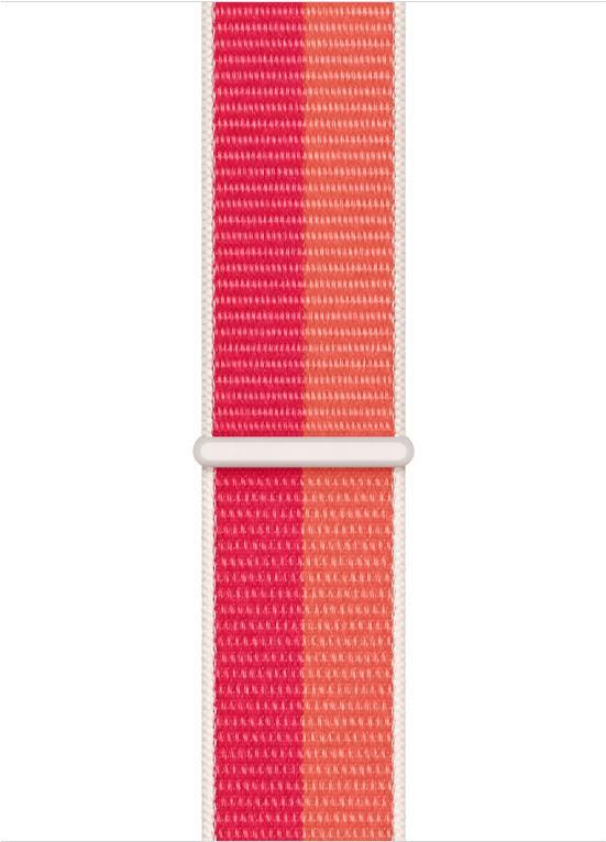 Apple - Armband für Smartwatch - 45 mm - 145 - 220 mm - Pfingstrose, Nektarine - für Watch (42 mm, 44 mm, 45 mm)