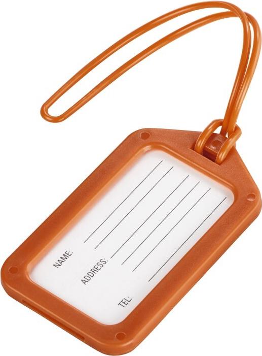 Hama Gepäckanhänger 9 x 5 cm, 2er-Set, orange (00139509)