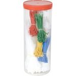 Kabelbinder Sortiment, 850 Stück farbig sortiert Sortiment von farbig gemixten Kabelbindern in einer Box (629163)