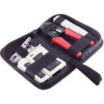 shiverpeaks ®-BASIC-S--Werkzeugset, Netzwerk, 4-teilig, mit Tasche (BS18-25001)