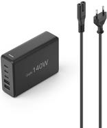 Hama Ladestation 5 Ports GaN Schnellladegeraet 3xUSB-C 2xUSB-A PD 140 W (00201978)