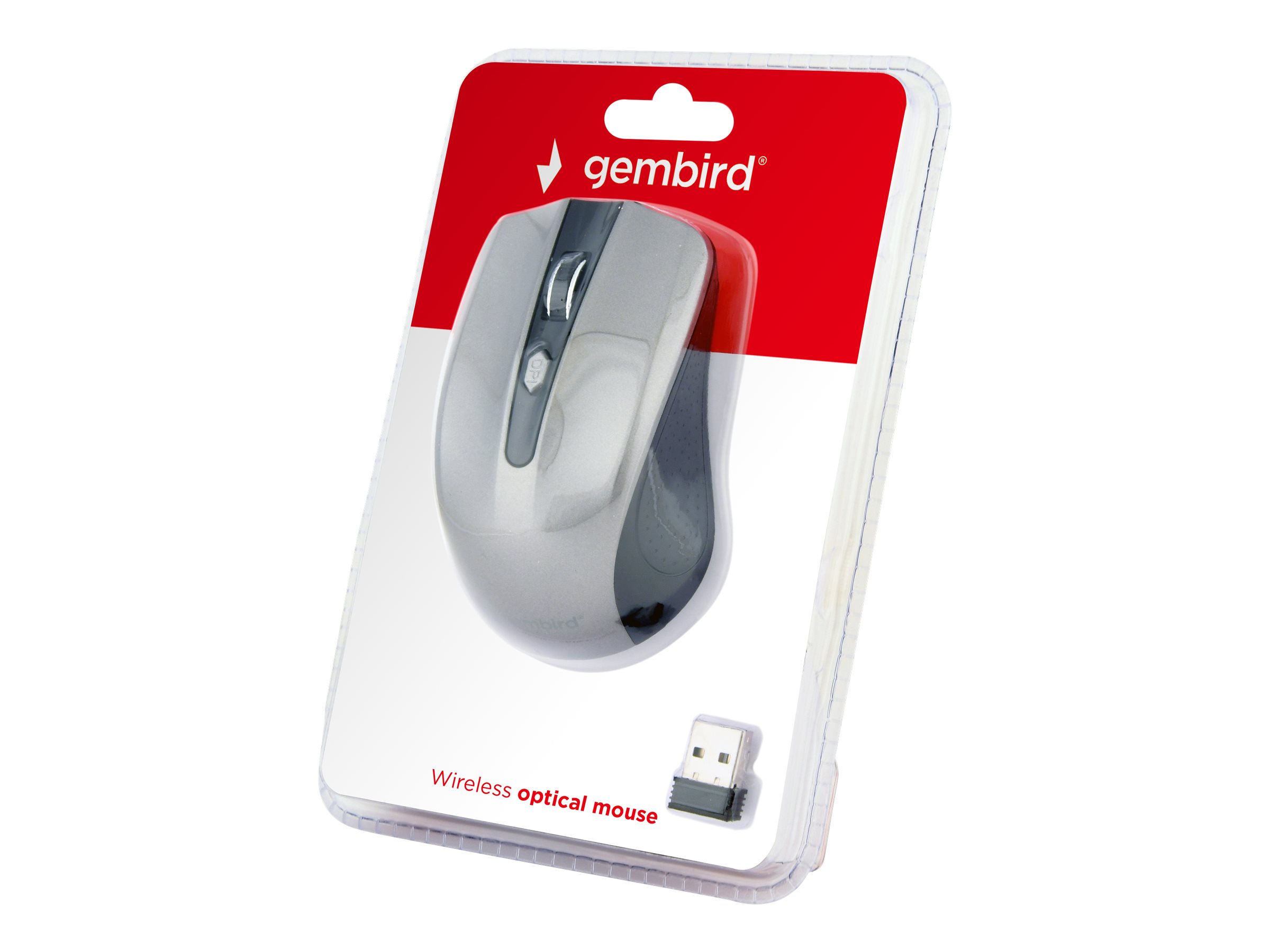 Gembird MUSW-4B-04-BG Funkmaus Optisch 1600 DPI Schwarz/Space-grau