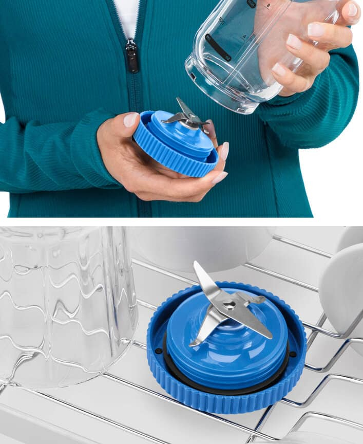 Nutribullet NBP013BL Flex Portable Smoothie-Maker 0,59 l Akkubetrieb Icecrush-Funktion Blau