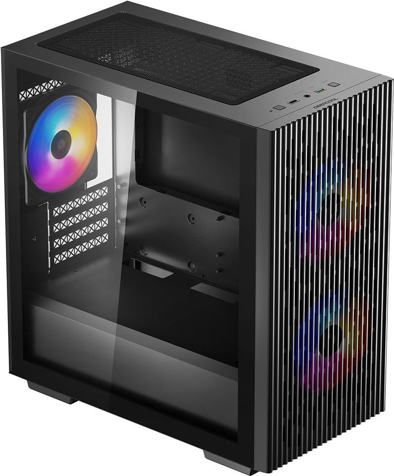 DeepCool MATREXX 40 3FS Micro Tower Gehäuse micro ATX/Mini-ITX Schwarz
