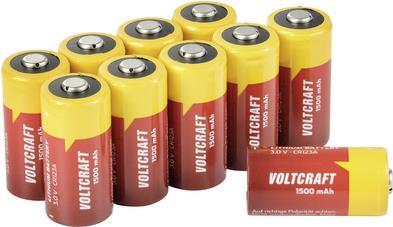 VOLTCRAFT CR123A 10pcs Fotobatterie CR-123A Lithium 1500 mAh 3 V 10 St. (VC-12714235)