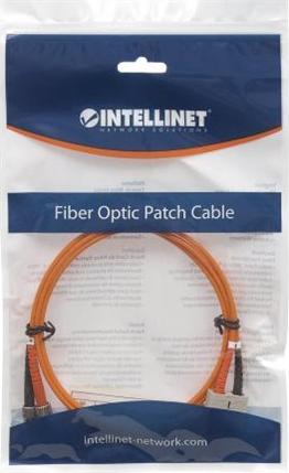 Intellinet LWL Duplex Patchkabel OM2 ST/SC 50/125 µm 3 m Orange