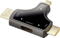 Renkforce RF-3846636 Videokabel-Adapter DisplayPort + Mini DisplayPort + HDMI HDMI Schwarz (RF-3846636)