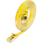 Wirewin SLIM PKW-STP-SLIM-K6A 5.0 GE. Kabellänge: 5 m, Kabelstandard: Cat6a, Kabelschirmung: U/FTP (STP), Anschluss 1: RJ-45, Anschluss 2: RJ-45, Steckerverbindergeschlecht: Male connector / Male connector, Kabelfarbe: Gelb (PKW-STP-SLIM-K6A 5.0 GE)